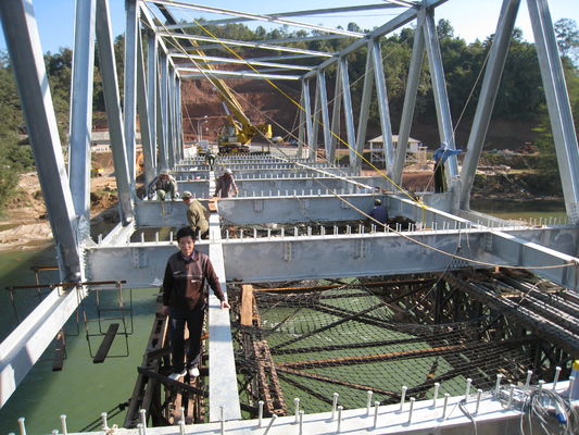 HDG Permanent Prefabricated Metal Steel Truss Bridge
